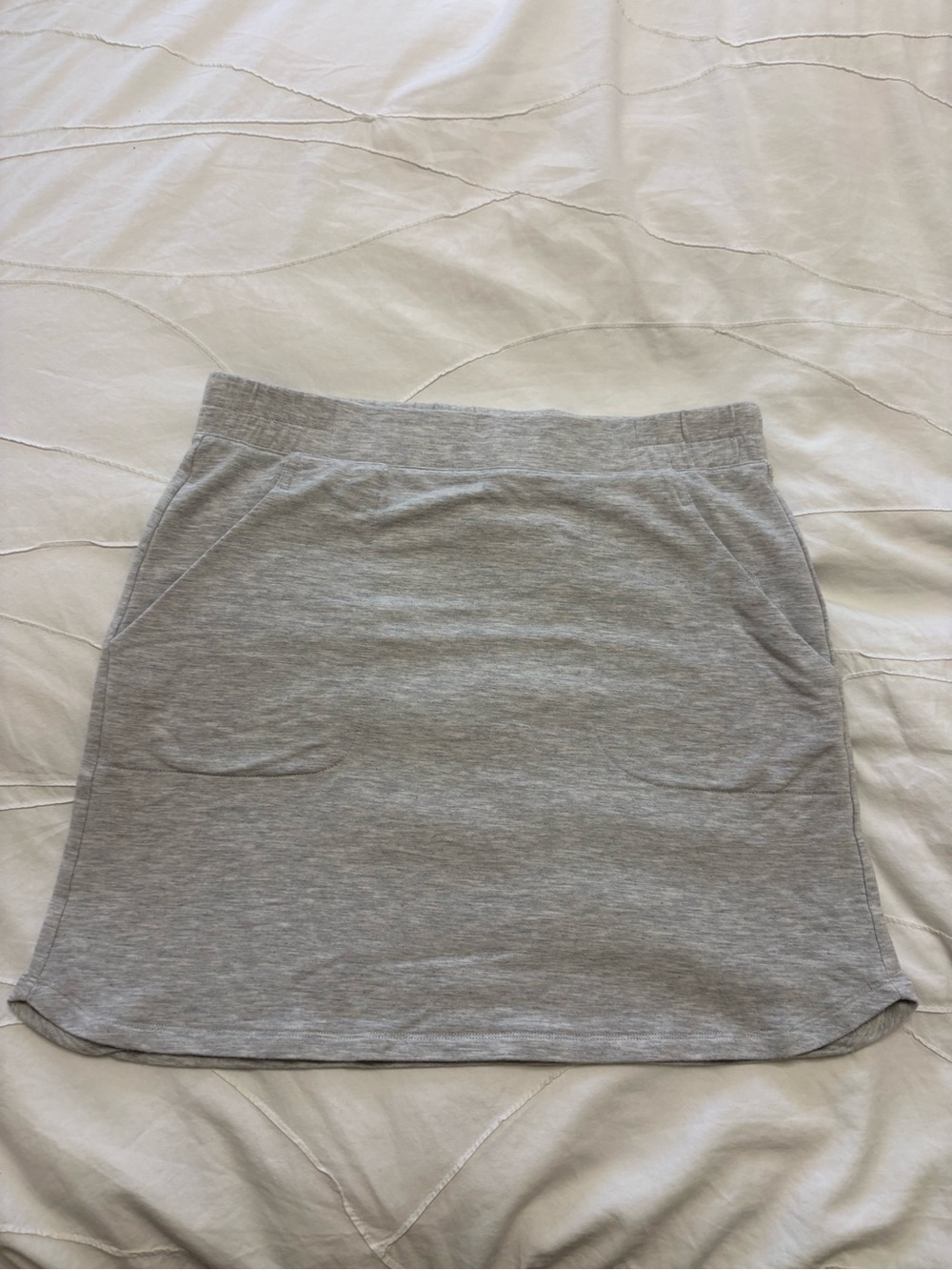 ZYIA Light Gray Knit Mini Skirt
